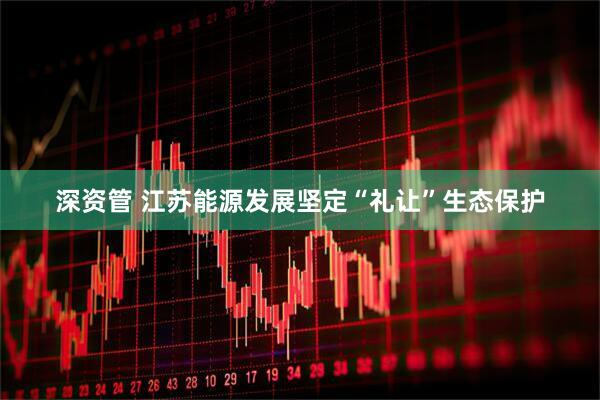 深资管 江苏能源发展坚定“礼让”生态保护